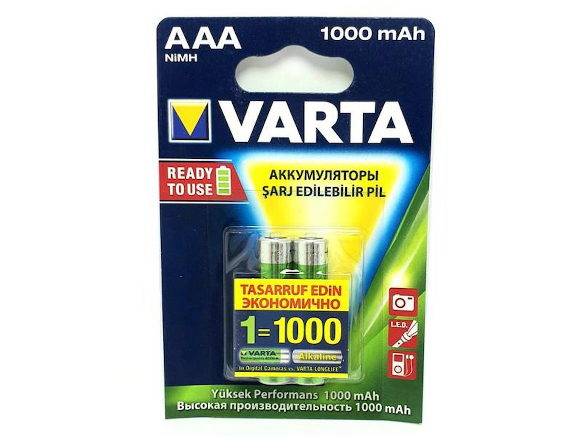 Varta 5703 1.2 V Ni-Mh AAA / İnce Kalem Şarjlı Pil 2'li