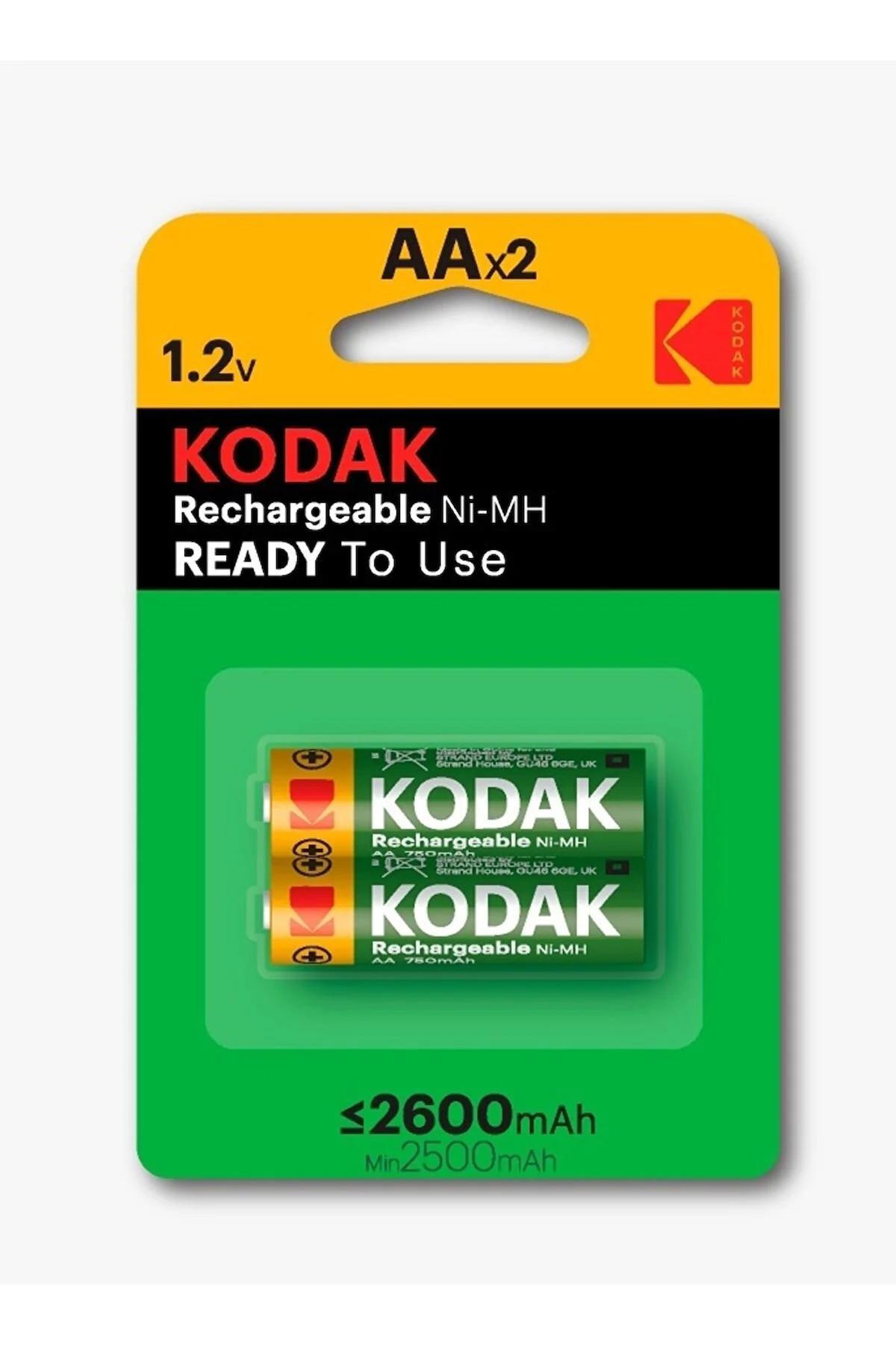 Kodak 5006517 1.2 V 2600 mAh Ni-Mh AA / Kalem Şarjlı Pil 2'li