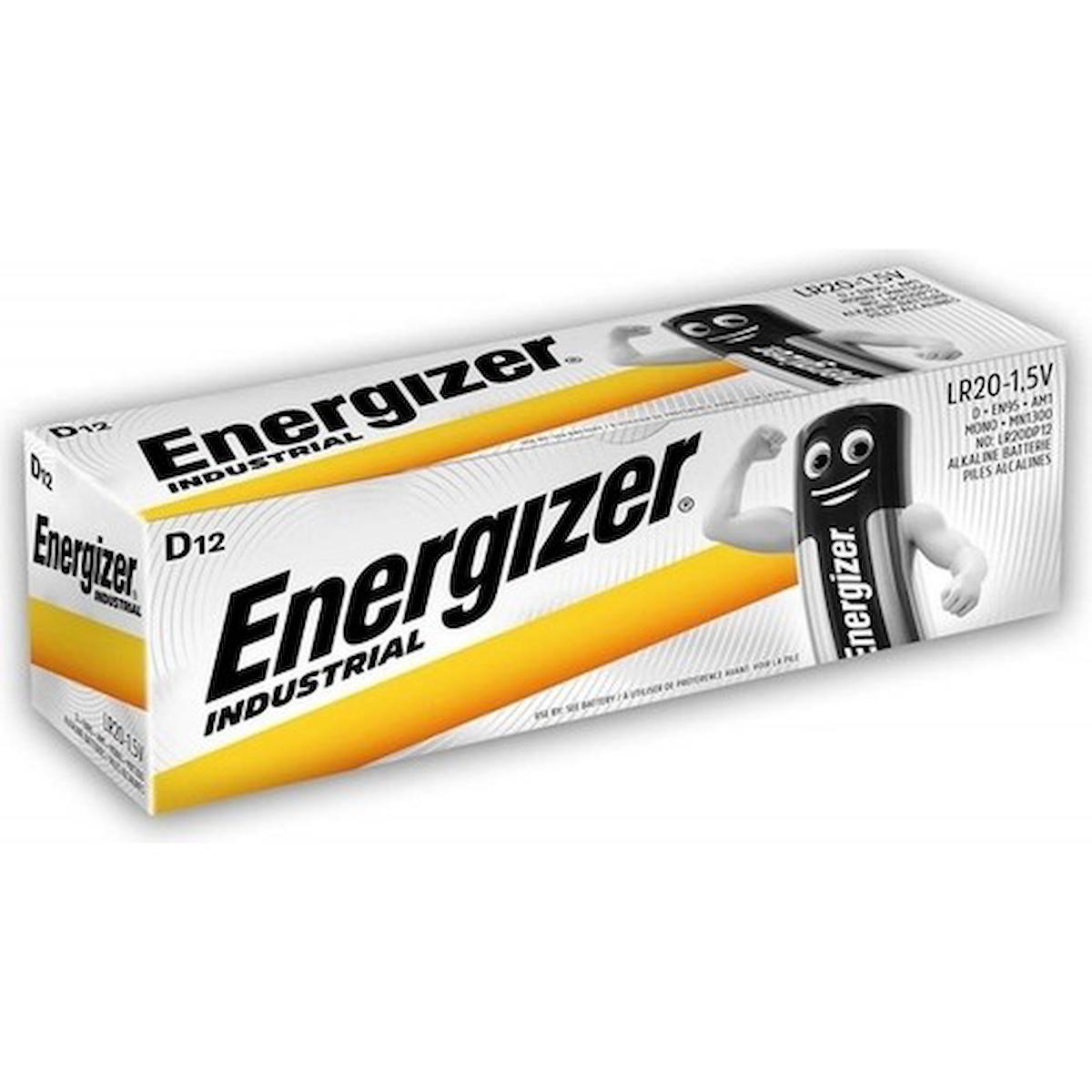 Energizer DLR20 1.5 V Alkalin D / Büyük Pil 12'li