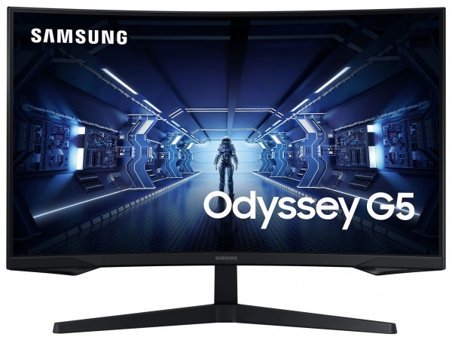 Samsung Odyssey G5 LC27G55TQBUXUF 144 Hz 1 ms 27 inç WQHD Kavisli Ekran VA HDMI Freesync 2560 x 1440 px LED Oyuncu Monitör