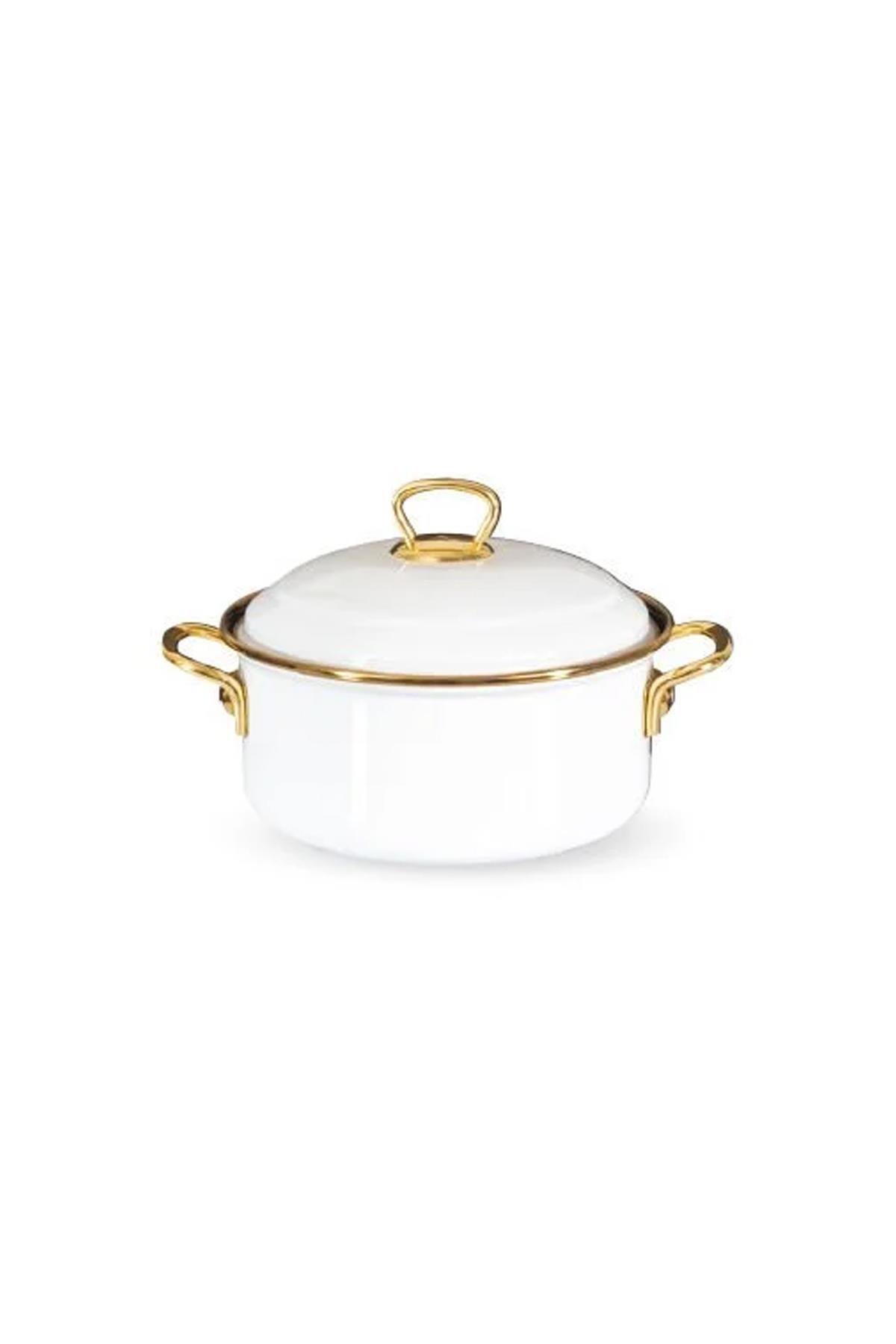 Gold Kitchen Emaye 20 cm Emaye Derin Tencere