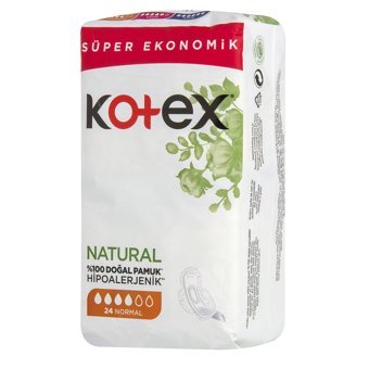 Kotex Natural Ultra Organik İnce 24'lü Hijyenik Ped 1 Adet