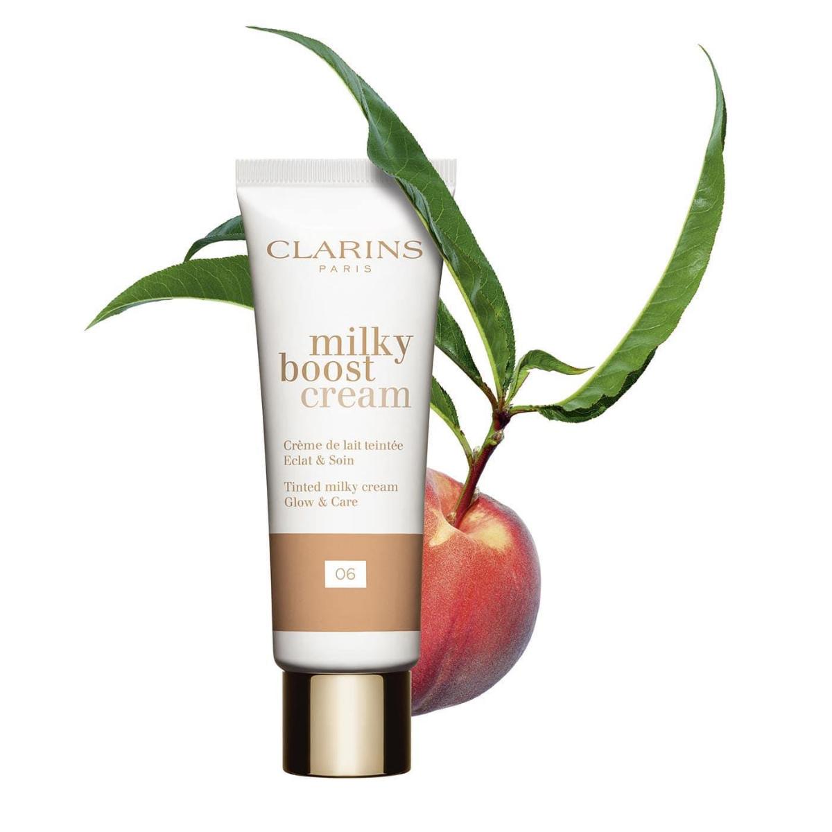 Clarins Milky Boost Cream 06 Tüm Ciltler İçin Işıltılı BB Krem Koyu Ton