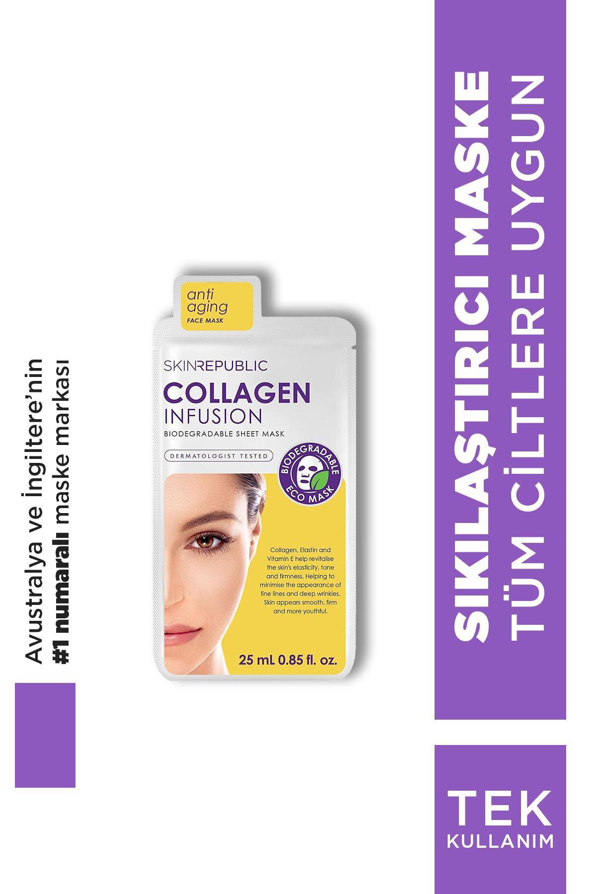 Skin Republic Collagen Infusion Kağıt Yüz Maskesi 25 ml