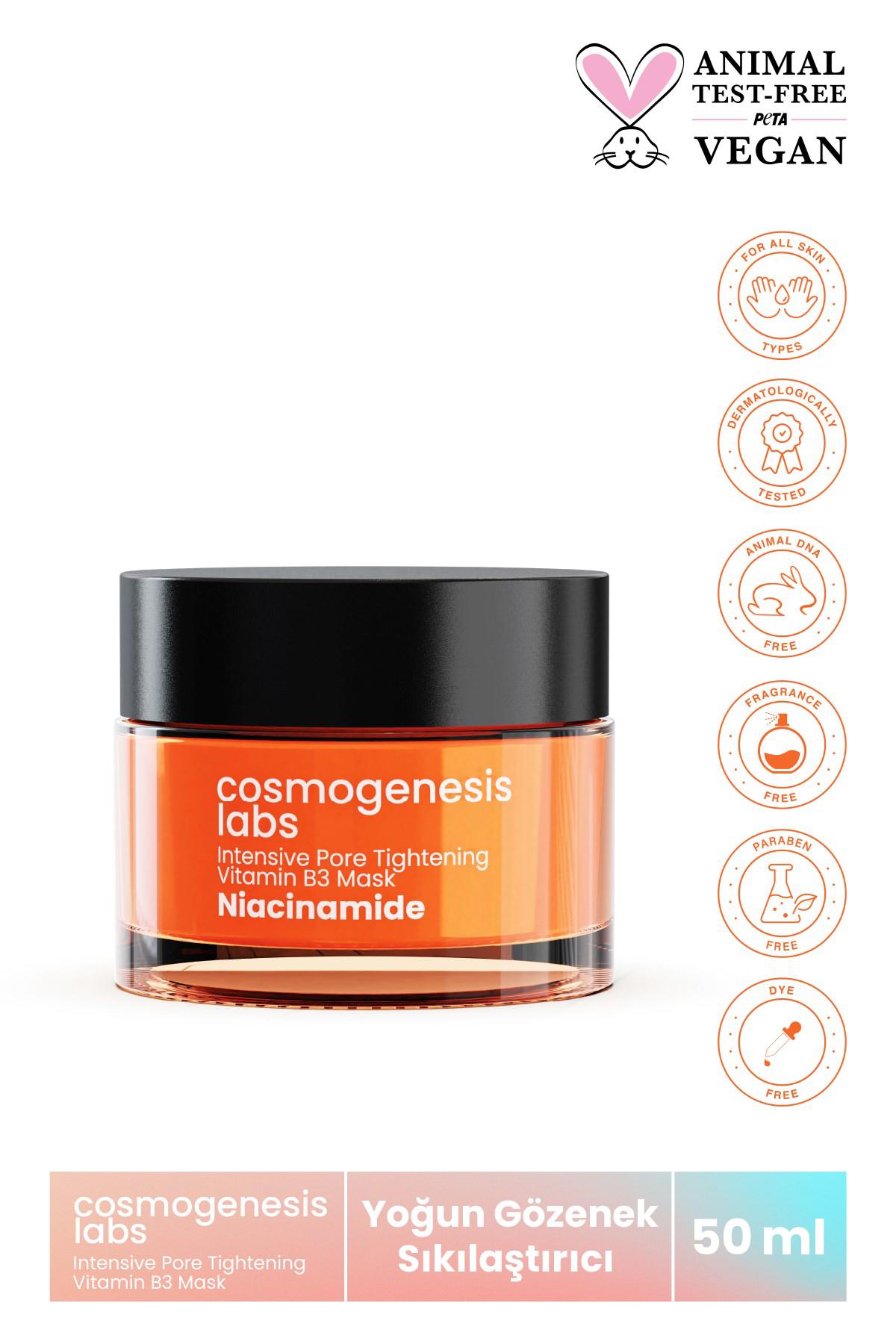 Cosmogenesis Labs Intensive Pore Tightening Vitamin B3 Killi Krem Yüz Maskesi 50 ml