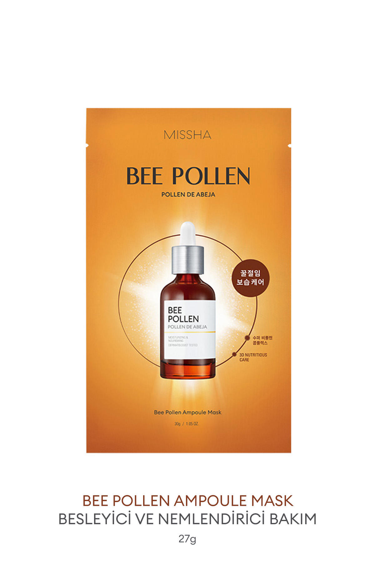 Missha Bee Pollen Nemlendirici Kağıt Yüz Maskesi 27 gr