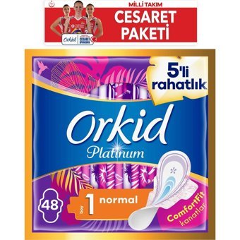 Orkid Platinum İnce 48'li Hijyenik Ped 4 Adet