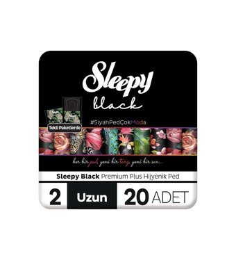 Sleepy Black İnce 20'li Hijyenik Ped 6 Adet