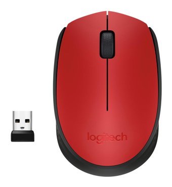 Logitech M171 Kablosuz Kırmızı Optik Mouse