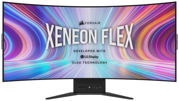 Corsair Xeneon Flex 45WQHD Kavisli Ekran240 240 Hz 0.03 ms 44.75 inç UWQHD Kavisli Ekran Kavisli Ekran HDMI Freesync G-Sync 3440 x 1440 px OLED Oyuncu Monitör