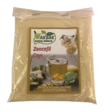 Akbak Market Vegan Toz Zencefil Toz 100 gr