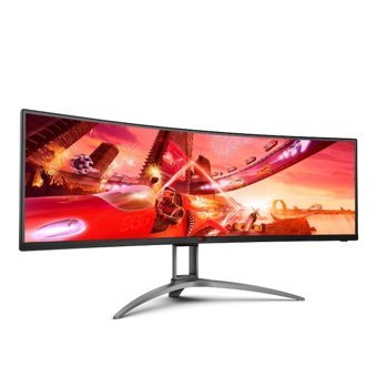 AOC Agon AG493UCX2 165 Hz 1 ms 48.8 inç UW-DQHD Kavisli Ekran VA Hoparlörlü HDMI Freesync G-Sync 5120 x 1440 px LED Oyuncu Monitör