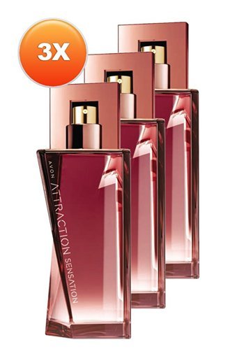 Avon Attraction Sensation EDP Kadın Parfüm 3x50 ml