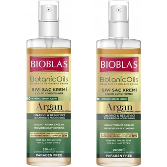 Bioblas Botanic Oil Onarıcı Argan Yağlı Saç Kremi 2x200 ml