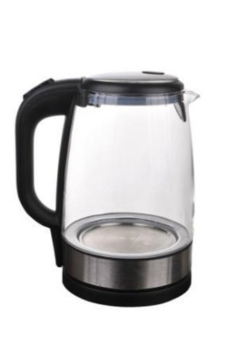 Simtech KM-4717 Cam 2.2 lt Işıklı Klasik Gri Kettle