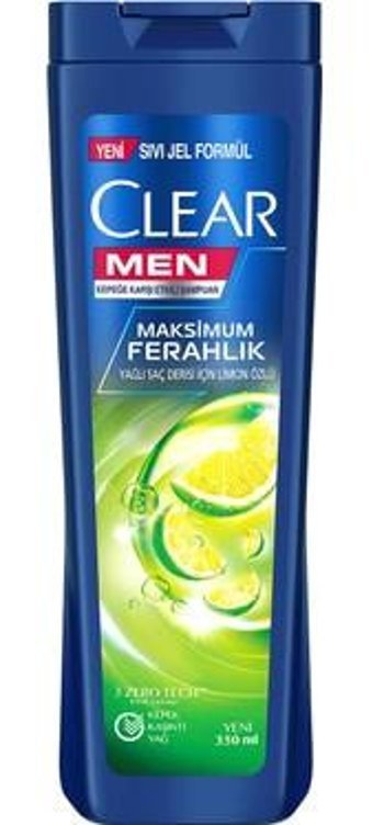 Clear Men Maksimum Ferahlık Kepek Karşıtı Limonlu Şampuan 350 ml