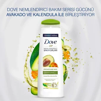 Dove Nemlendirici Bakım Sırları Avokadolu Şampuan 6x400 ml