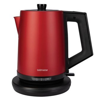 Goldmaster Belizz Çelik 2 lt 2200 W Işıklı Modern Kırmızı Kettle