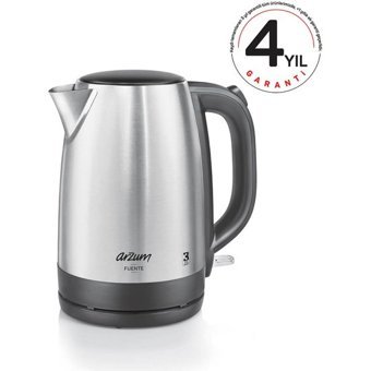 Arzum AR3041 Fuente Çelik 1.7 lt 2000 W Işıklı Modern İnox Kettle