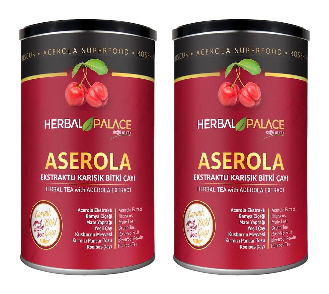 Herbal Palace Aserola Ekstraktlı Bitki Çayı 2 adet 225 gr