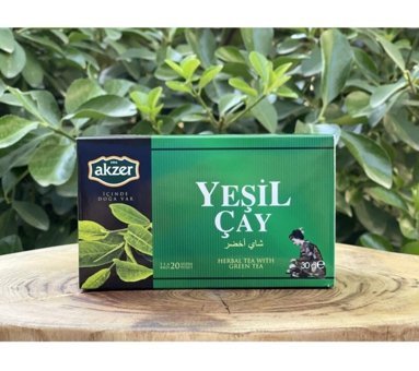 Akzer Premium Yeşil Bitki Çayı 20 adet 1.2 gr