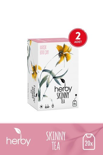 Herby Skinny Karışık Bitki Çayı 2 x 40 adet 2 gr