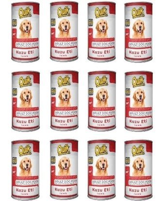 Quik Nutritious Kuzu Etli Yetişkin Yaş Köpek Maması 415 gr 12'li