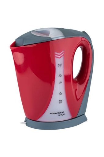 Awox Wego Plastik 1.7 lt 2000 W Işıklı Klasik Kırmızı Kettle