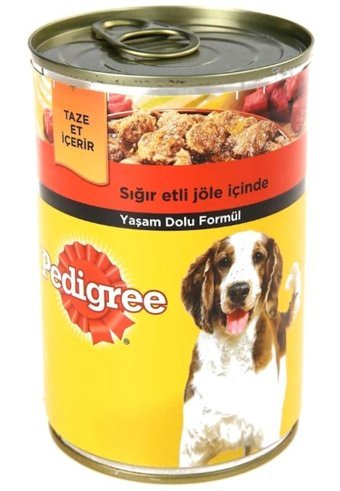 Pedigree Sığır Etli Yaş Köpek Maması 400 gr 12'li