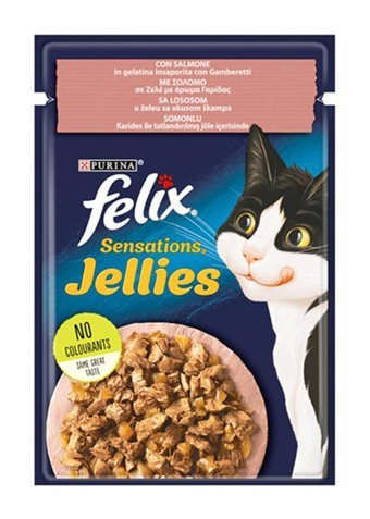 Felix Karides-Somonlu Yetişkin Yaş Kedi Maması 12x85 gr