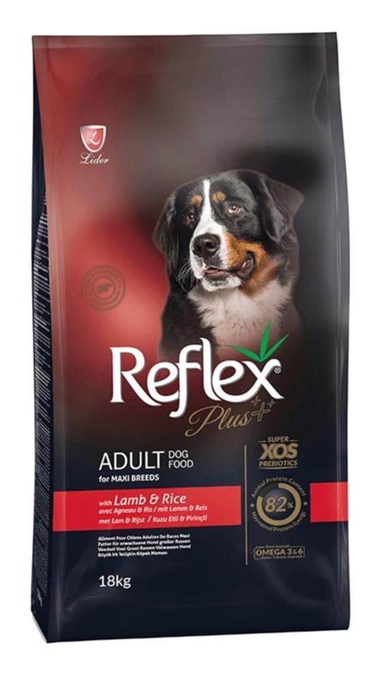 Reflex Plus Kuzu Etli Büyük Irk Yetişkin Kuru Köpek Maması 18 kg