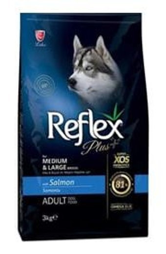 Reflex Plus Adult Somonlu Büyük Irk Yetişkin Kuru Köpek Maması 3 kg