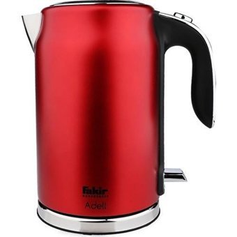 Fakir Adell Çelik 1.7 lt 2200 W Işıklı Modern Kırmızı Kettle