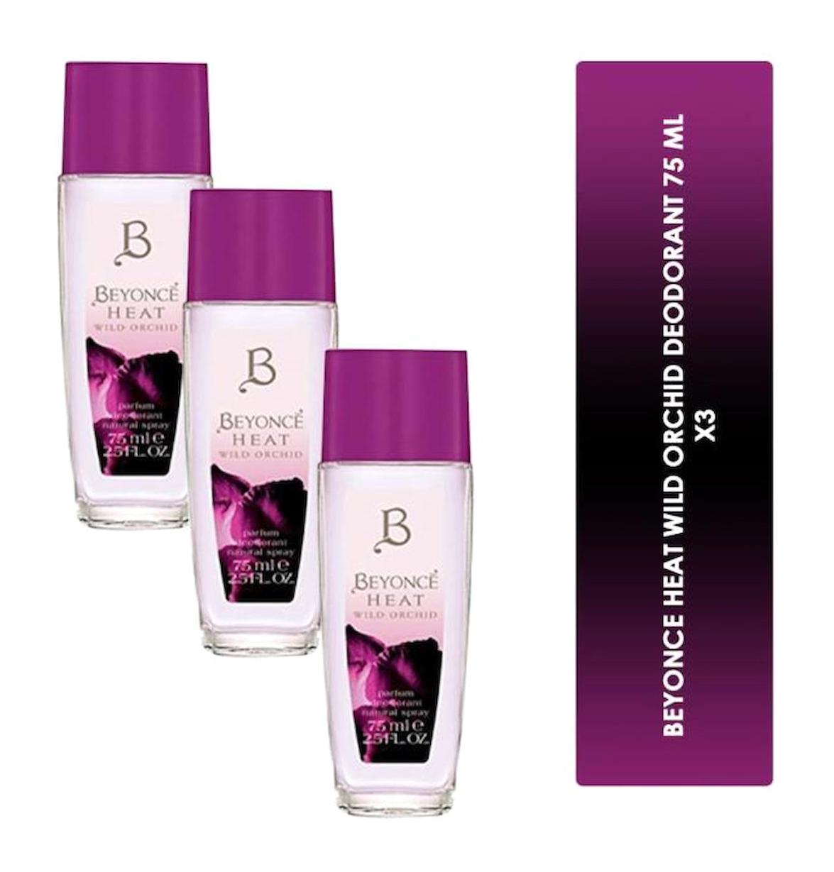 Beyonce Wild Orchid Sprey Kadın Deodorant 3x75 ml