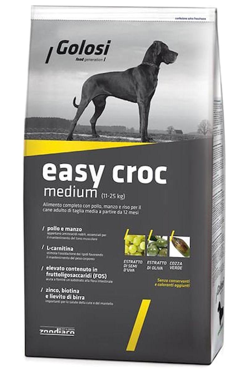 Golosi Easy Croc Tavuklu Orta Irk Yetişkin Kuru Köpek Maması 12 kg