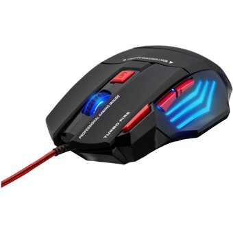 Polosmart PGM06+PGM07 Işıklı Ergonomik Siyah Kablolu Klavye Mouse Seti