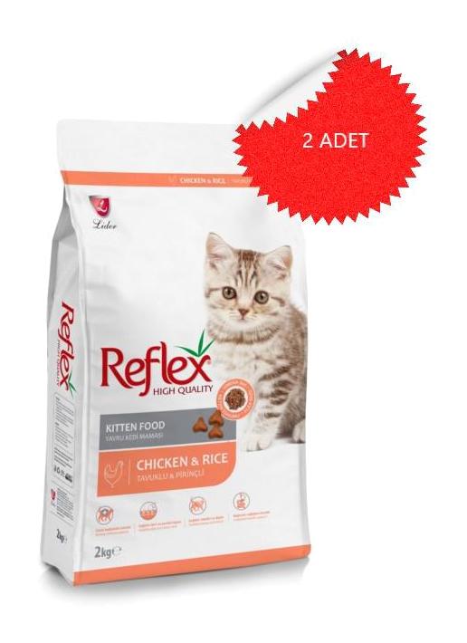 Reflex Hıgh Quality Tavuklu Yavru Kuru Kedi Maması 2x2 kg