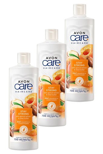 Avon Stay Strong Güçlendirici Şampuan 3x700 ml