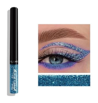 The Beauty Band Glitter Shiny Suya Dayanıklı Glitter Mavi İnce Uçlu Jel Eyeliner