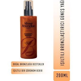 Beaute Attendue Shimmering Bronzing Vücut İçin Bronzlaştırıcı Yağ 200 ml