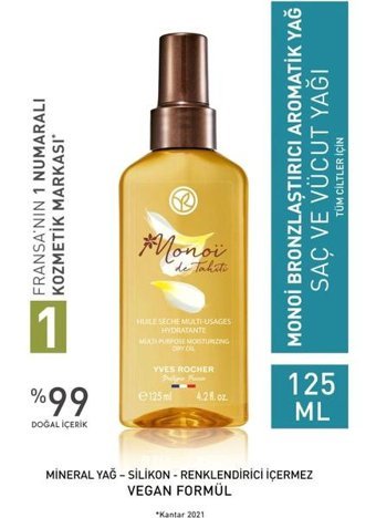 Yves Rocher Monoi Vücut İçin Bronzlaştırıcı Sprey 125 ml