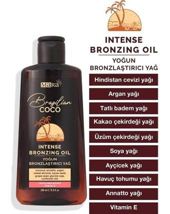 Mara Brazilian Coco Vücut İçin Bronzlaştırıcı Yağ 200 ml