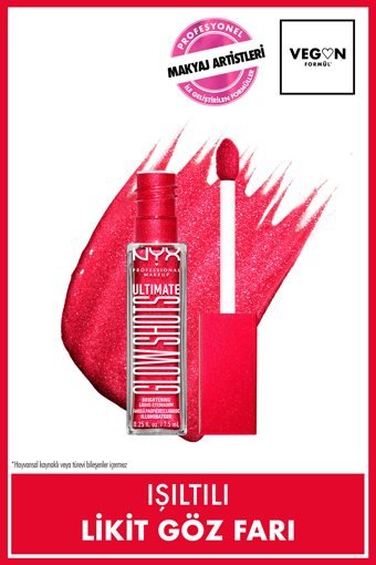 Nyx Ultimate Glow Shots 19 Strawberry Stacked Likit Mat Tekli Far