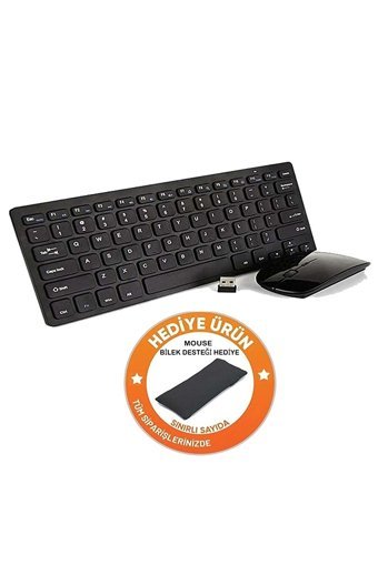 Zineets BM-PG8030 Ergonomik Beyaz Kablosuz Klavye Mouse Seti