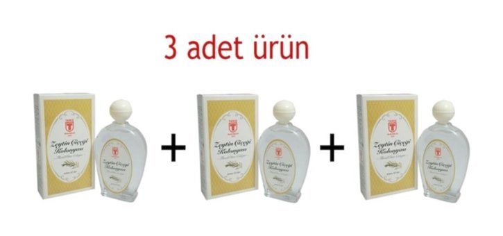 Tariş Dökme Zeytin Çiçeği Cam Şişe Kolonya 3x200 ml