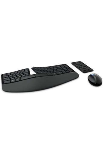 Microsoft Sculpt Ergonomik Siyah Kablosuz Klavye Mouse Seti
