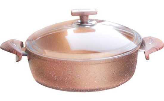 Oms Bronz-903761 26 cm Granit Karnıyarık Tenceresi