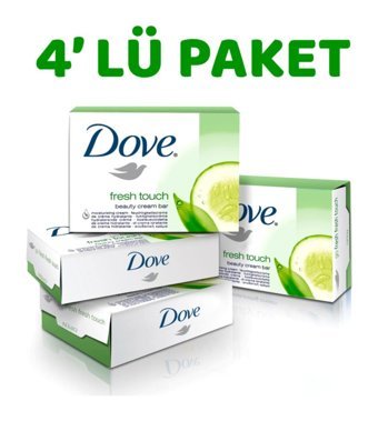 Dove Beauty Cream Bar Fresh Touch Salatalık Sabun 4x100 gr