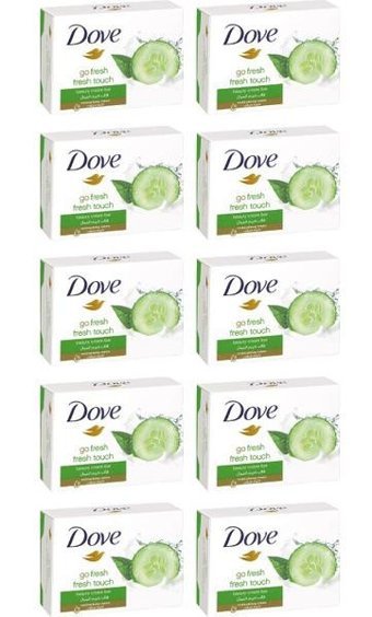 Dove Beauty Cream Bar For Soft-Smooth Skin Salatalık-Yeşil Çay Sabun 10x100 gr