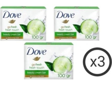 Dove Beauty Cream Bar Go Fresh Touch Salatalık-Yeşil Çay Sabun 3x100 gr